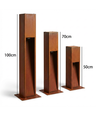 Borne de jardin Corten - 100 cm, 12W, IP65 extérieur, source lumineuse incl.
