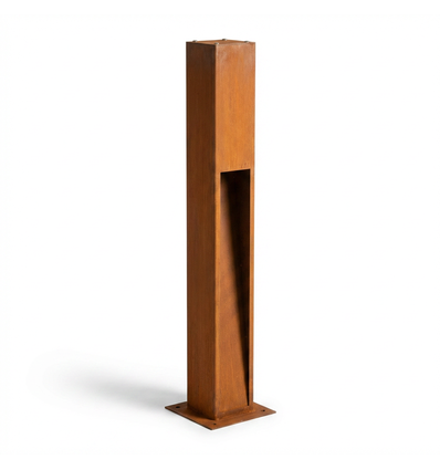 Borne de jardin Corten - 100 cm, 12W, IP65 extérieur, source lumineuse incl.