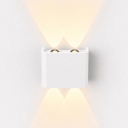 Applique murale 4W Luna haut/bas - IP54 extérieur, CCT, 3 couleurs, blanc, LED incl.