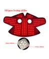 Bonnet de thérapie par lumière rouge pour chevaux - Infrarouge, batterie et powerbank