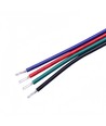 Câble RGB 10m - 4x0,35mm², 12V-24V, pour ruban LED