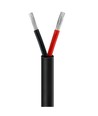 5m Câble rouge/noir, noir rond - 2x0,35mm², 12V-24V, pour ruban LED