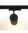 Spot sur rail triphasé 29W RA98 - 110lm/w, 38 degrés, noir