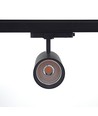 Spot sur rail triphasé 29W RA98 - 110lm/w, 38 degrés, noir