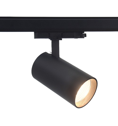 Spot sur rail triphasé 29W RA98 - 110lm/w, 38 degrés, noir