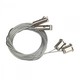 Kit de suspension 1,5 m pour luminaire - câble en acier galvanisé, 2 pcs