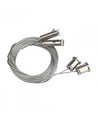 Kit de suspension 1,5 m pour luminaire - câble en acier galvanisé, 2 pcs