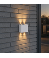 Applique murale 4W Luna haut/bas - IP54 extérieur, CCT, 3 couleurs, blanc, LED incl.