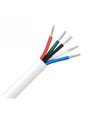 Câble RGBW 20m, blanc rond - 5x0,35mm², 12V-24V pour ruban LED