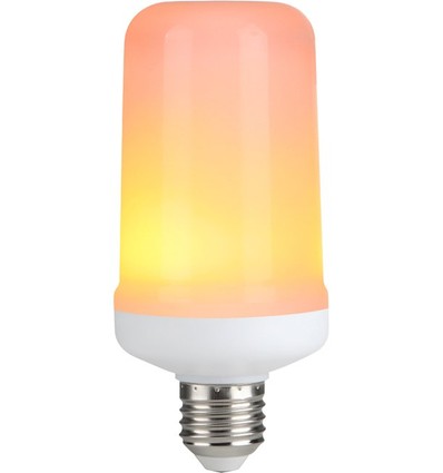 Ampoule LED E27 5W à effet flamme - 14cm, 1500K, effet scintillant