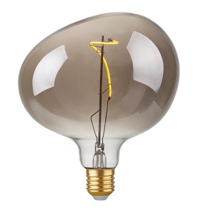 Ampoule LED E27 4W Filament Flex Snoopy G150 - 130lm, 2200K, dimmable, verre fumé