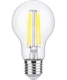 Ampoule LED filament E27 3,8W dimmable - A60, 806lm, Classe A, verre clair, 2700K