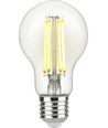 Ampoule LED filament E27 3,8W dimmable - A60, 806lm, Classe A, verre clair, 2700K
