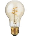 Ampoule LED E27 4,2W Slim Flex Filament dimmable - 470lm, A60, 2200K, Finition dorée