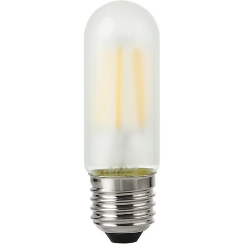 Ampoule LED tube E27 5W dimmable - 9,5cm, 470lm, verre dépoli, filament