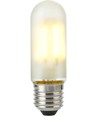 Ampoule LED tube E27 5W dimmable - 9,5cm, 470lm, verre dépoli, filament