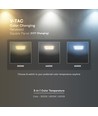 Dalle LED encastrable, 18W - 3-en-1 CCT, Coupe: 19,5x19,5cm, Puce Cree, 6 ans de garantie
