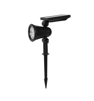 Spot solaire de jardin 1,54W avec piquet - 5,5V, IP54, 3000K, batterie 2200mAh