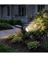 Spot solaire de jardin 1,54W avec piquet - 5,5V, IP54, 3000K, batterie 2200mAh