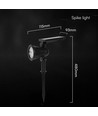 Spot solaire de jardin 1,54W avec piquet - 5,5V, IP54, 3000K, batterie 2200mAh