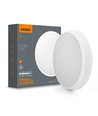 Plafonnier LED 30W avec détecteur - 5CCT, bord blanc, capteur de mouvement intégré