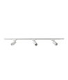 Kit rail 1 phase BASIC - 1m, Blanc, 3 spots, GU10, sans ampoule