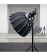 Softbox avec grille, Ø65cm - Pour projecteur 200W/300W, noir