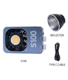 Éclairage studio compact 100W photo & vidéo incl. poignée batterie - Dimmable, CCT