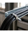 100x Serre-câbles en Acier Inoxydable - 4,6 x 200 mm, Acier, 100 pcs