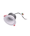 Spot encastrable 13W Ø11,4cm RGB+CCT RA93 - 24V DC, Trou: Ø9,5 cm, Dim: Ø11,4 cm, Bord blanc