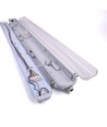Réglette Industrielle 120cm - Pour 2x tubes LED T8 120cm, IP65 étanche, câblage traversant