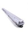 Réglette Industrielle 120cm - Pour 2x tubes LED T8 120cm, IP65 étanche, câblage traversant
