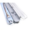 Réglette industrielle 150cm - Pour 2x tubes LED T8 150cm, IP65 étanche, câblage traversant