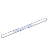Réglette industrielle 150cm - Pour 2x tubes LED T8 150cm, IP65 étanche, câblage traversant