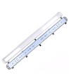 Réglette Industrielle 120cm - Pour 2x tubes LED T8 120cm, IP65 étanche, câblage traversant