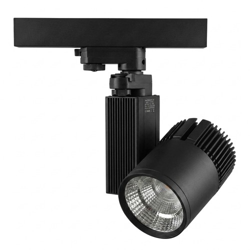 Outlet: Spot LED sur rail 35W - triphasé, 3000K, RA90, noir