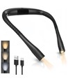 Lampe de lecture de cou - Noir, 3-en-1 couleur, IP54