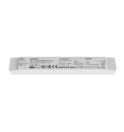 Alimentation dimmable 150W / 24V DC - 6.25A, IP20, DALI2 + push dim, sans scintillement