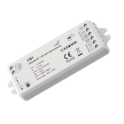 Variateur/Contrôleur CCT LEDlife rWave Casambi - 12V (2x60W), 24V (2x120W)