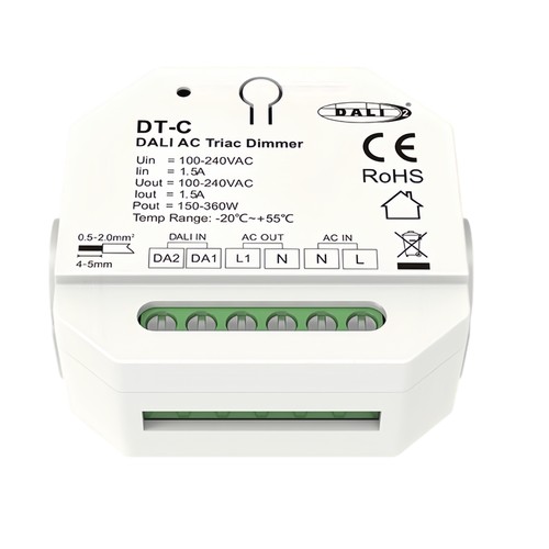 Variateur encastrable LEDlife DALI - DALI, push-dim, variateur LED, à encastrer