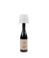 Lampe bouteille LED RGB rechargeable - Blanc, télécommande incl., IP54
