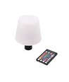 Lampe bouteille LED RGB rechargeable - Blanc, télécommande incl., IP54