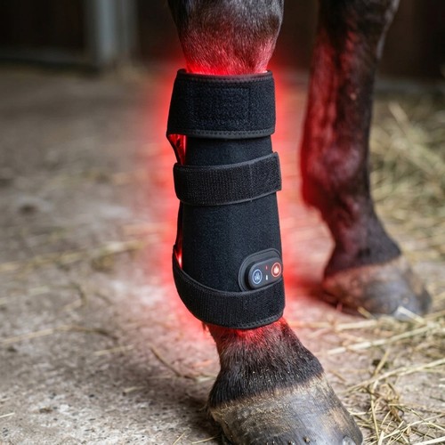 Guêtre de thérapie par lumière rouge pour cheval - jambes et articulations, infrarouge, rechargeable