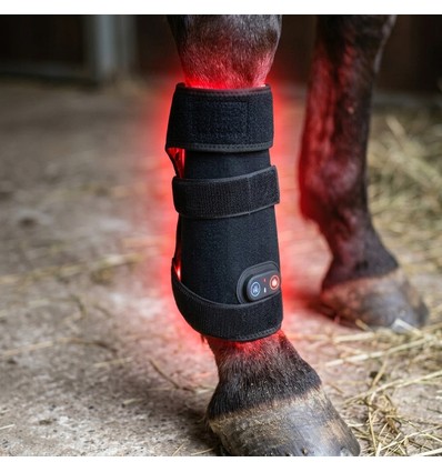 Guêtre de thérapie par lumière rouge pour cheval - jambes et articulations, infrarouge, rechargeable
