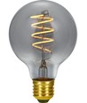 Ampoule LED filament E27 4W dimmable - G80, Flex Globe, 2200K, verre fumé