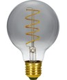 Ampoule LED filament E27 4W dimmable - G80, Flex Globe, 2200K, verre fumé