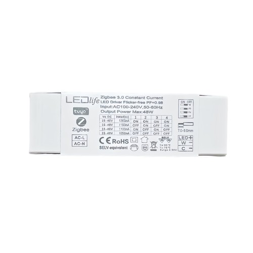 Driver CCT 48W / 1050-1200mA pour panneau LED - 15-40V, Zigbee, compatible Hue, CCT réglable