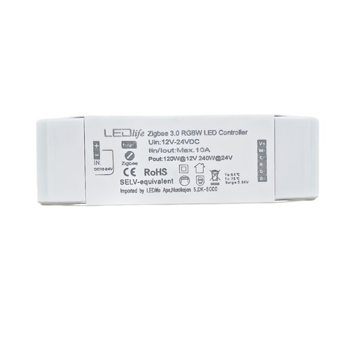 Contrôleur Zigbee RGBW - compatible Hue, 12V (120W), 24V (240W)