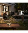 Lampe de table LED rechargeable avec charge sans fil - Or, tactile dimmable, CCT, IP54