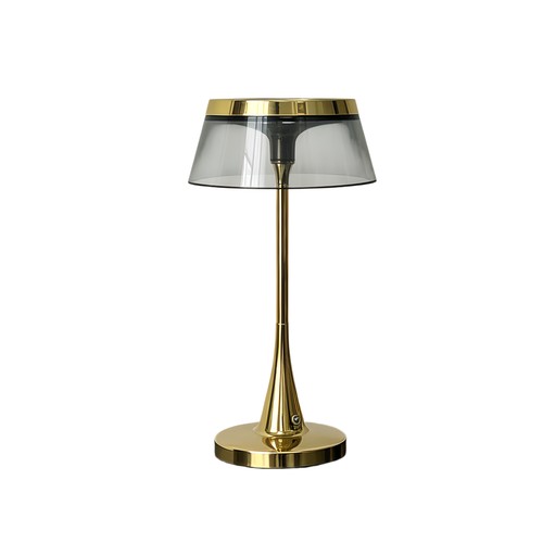 Lampe de table LED rechargeable - Or, tactile dimmable, CCT, IP54 int/ext